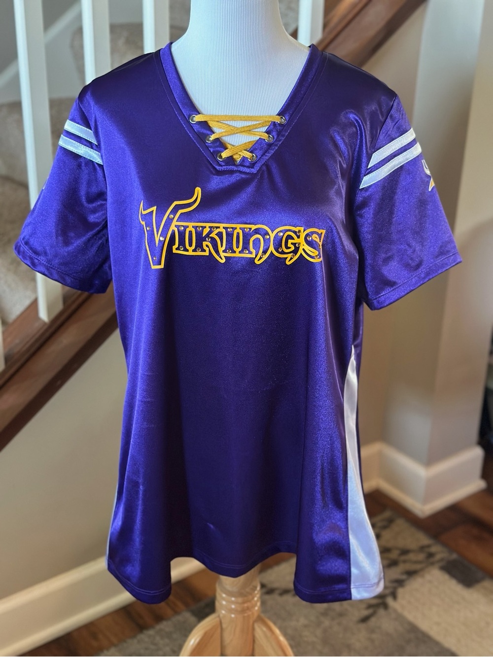 Team Apparel Purple and Gold Women's Fan Jersey - B1025